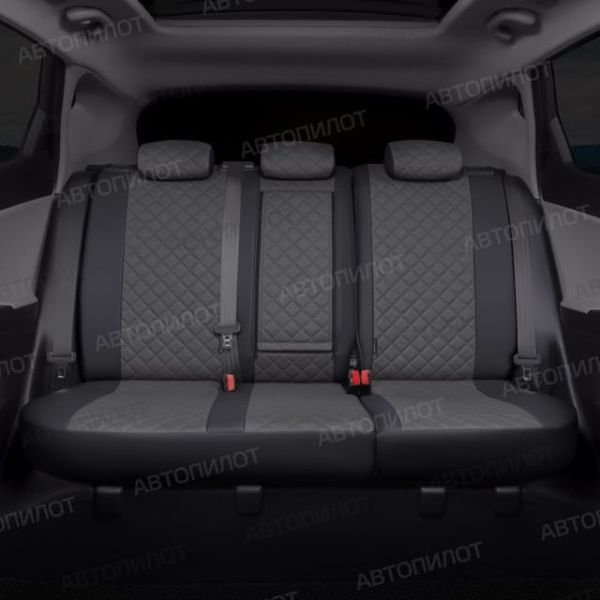 Чехлы Автопилот Экокожа Ромб на Mitsubishi Colt 2003-2012 г.в.