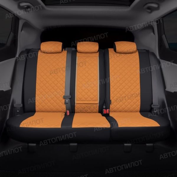 Чехлы Автопилот Экокожа Ромб на Mitsubishi Colt 2003-2012 г.в.