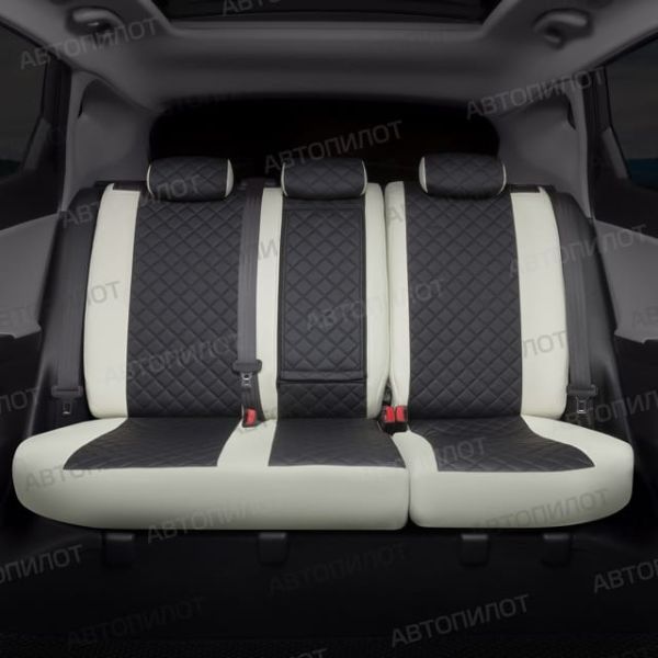 Чехлы Автопилот Экокожа Ромб на Mitsubishi Colt 2003-2012 г.в.