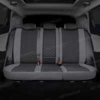 Чехлы Автопилот Экокожа Ромб на Mitsubishi Colt 2003-2012 г.в.