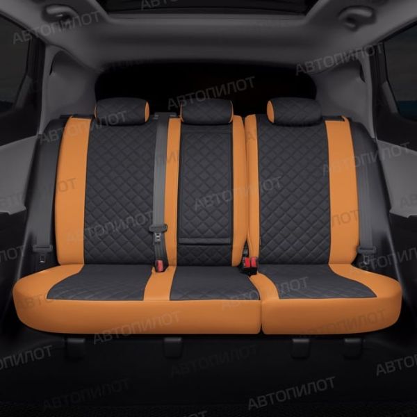 Чехлы Автопилот Экокожа Ромб на Mitsubishi Colt 2003-2012 г.в.