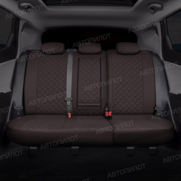 Чехлы Автопилот Экокожа Ромб на Mitsubishi Colt 2003-2012 г.в.