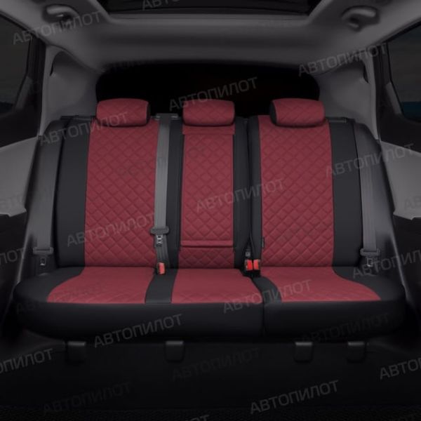 Чехлы Автопилот Экокожа Ромб на Mitsubishi Colt 2003-2012 г.в.