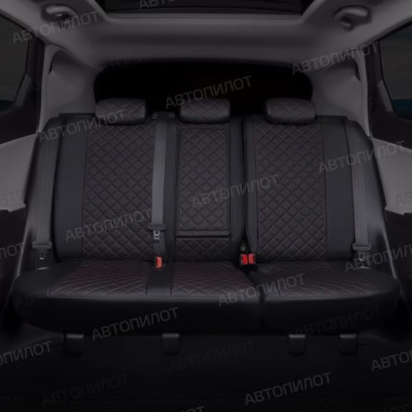 Чехлы Автопилот Экокожа Ромб на Mitsubishi Colt 2003-2012 г.в.