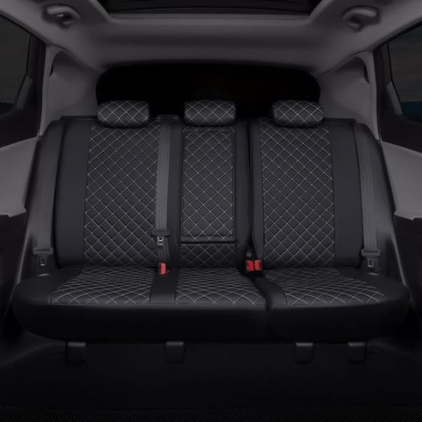 Чехлы Автопилот Экокожа Ромб на Mitsubishi Colt 2003-2012 г.в.