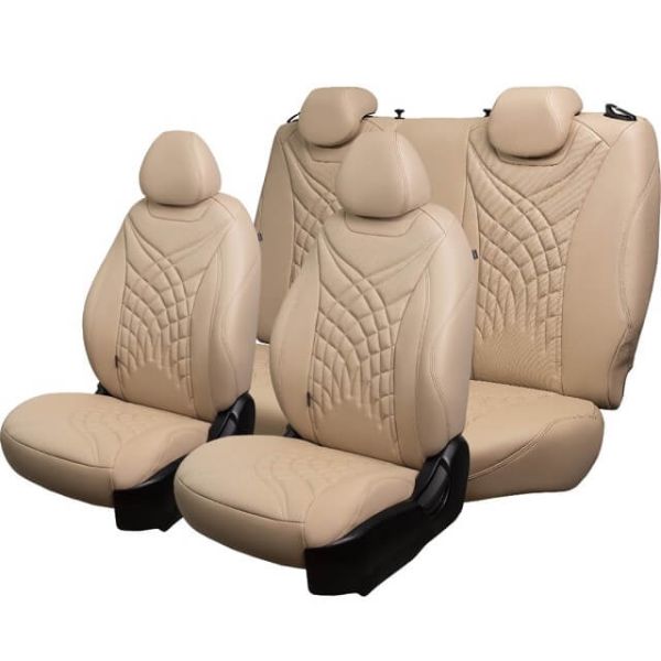 Чехлы Премиум Экокожа Байрон Президент|Жук на Chevrolet Lanos