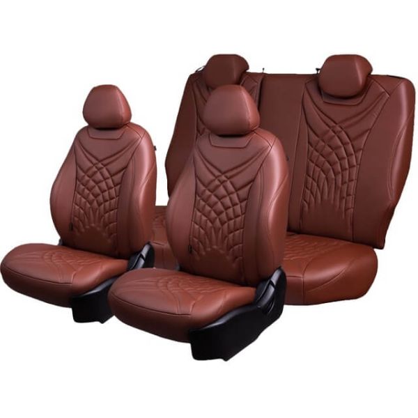 Чехлы Премиум Экокожа Байрон Президент|Жук на Chevrolet Lanos