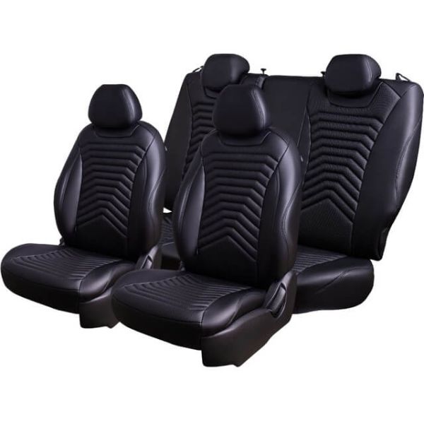 Чехлы Премиум Экокожа Байрон Президент|Жук на Chevrolet Lanos