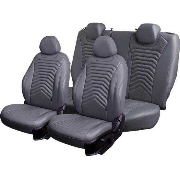 Чехлы Премиум Экокожа Байрон Президент|Жук на Chevrolet Lanos