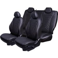 Чехлы Премиум Экокожа Байрон Президент|Жук на Chevrolet Lanos