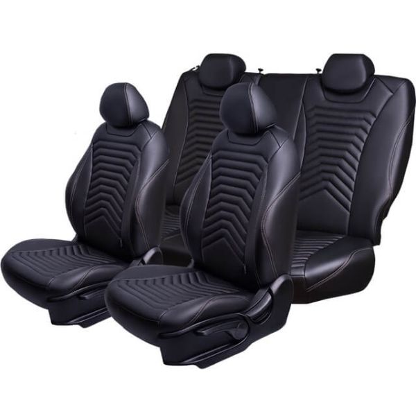 Чехлы Премиум Экокожа Байрон Президент|Жук на Chevrolet Lanos