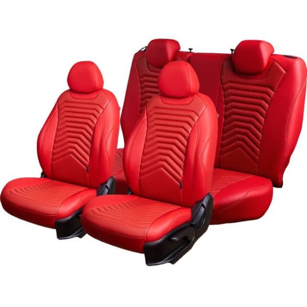 Чехлы Премиум Экокожа Байрон Президент|Жук на Chevrolet Lanos