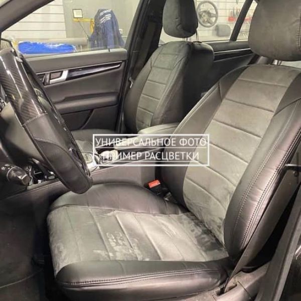 Чехлы Автопилот Алькантара на Mitsubishi Colt 2003-2012 г.в.
