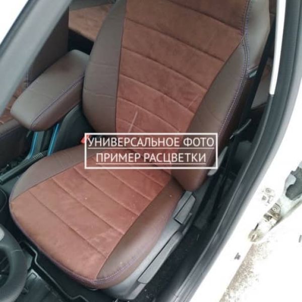 Чехлы Автопилот Алькантара на Mitsubishi Colt 2003-2012 г.в.