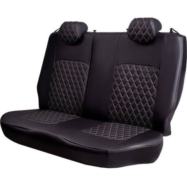 Чехлы Экокожа Турин Ромб на Chevrolet Lanos