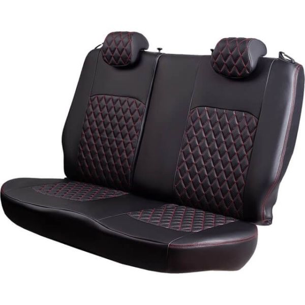 Чехлы Экокожа Турин Ромб на Chevrolet Lanos